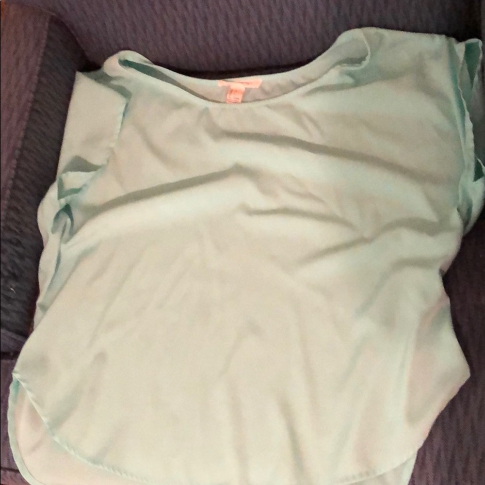 Teal/mint loose blouse